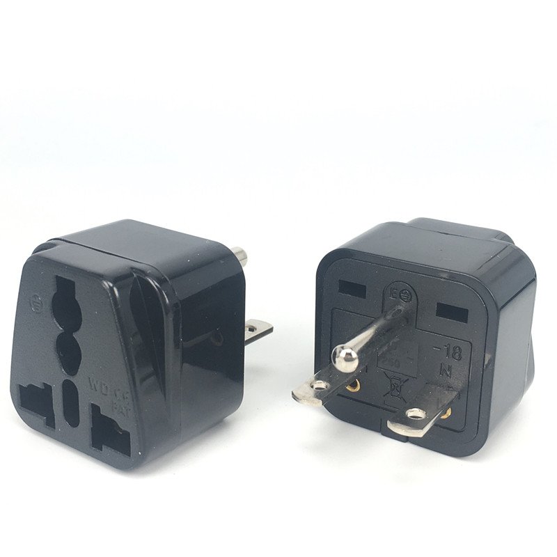 universal to 3pin American USA Canada Japan Taiwan 220V converter plug adapter travel WD-18