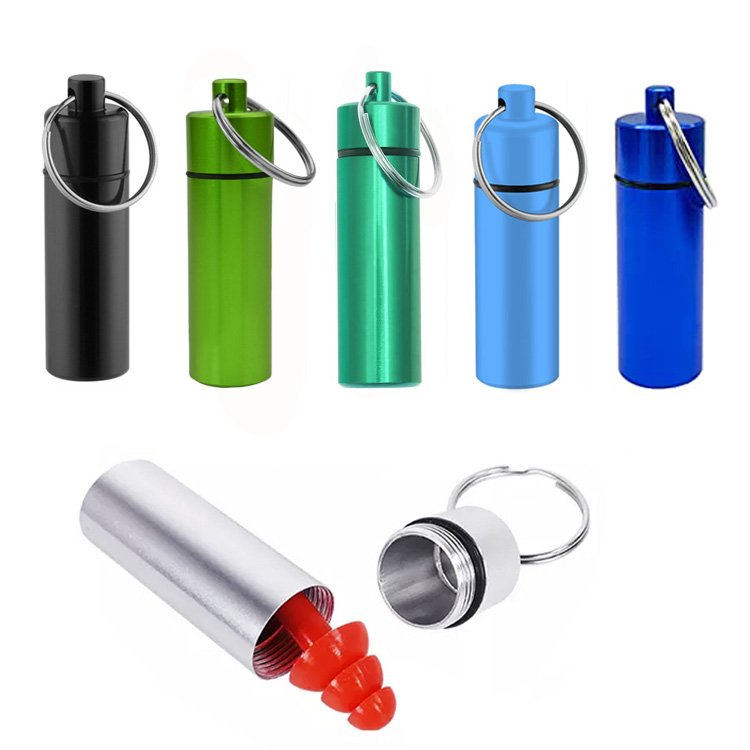 Reusable Silicone Earplugs Sleep Noise Cancelling Ear Plugs With Aluminum Case