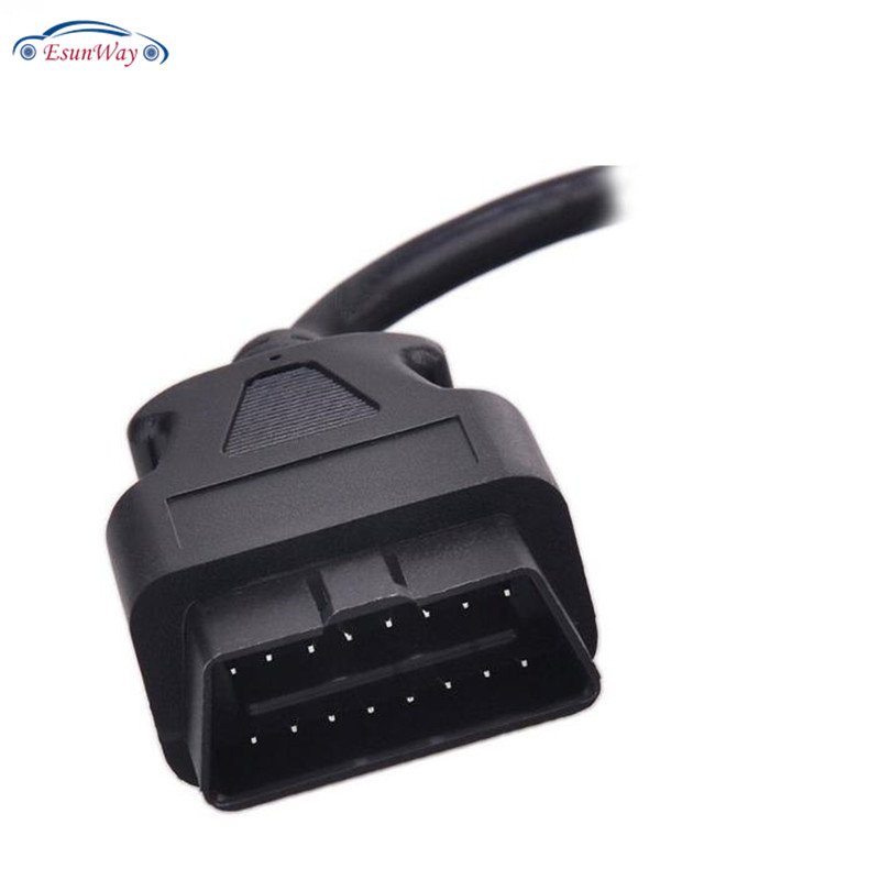 OBD2 16Pin Male Plug Socket cable OBD Male Extension Opening Cable Interface Connector OBD II male Converter