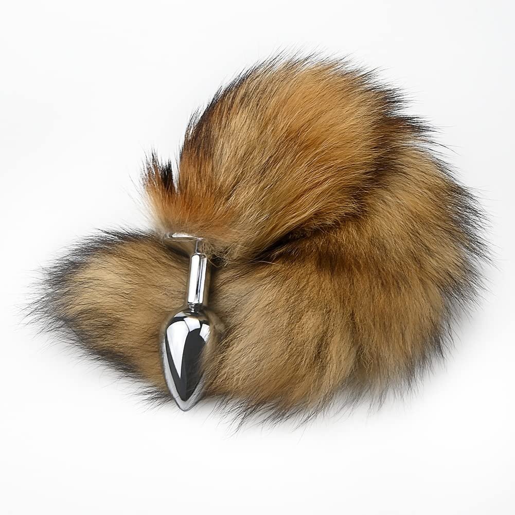Metal Anal Plug Fox Tail Sex Erotic Accessories Dildo Plush Steel Butt Metal Adult Games Slave Sex Toys for Woman Couples Sexo