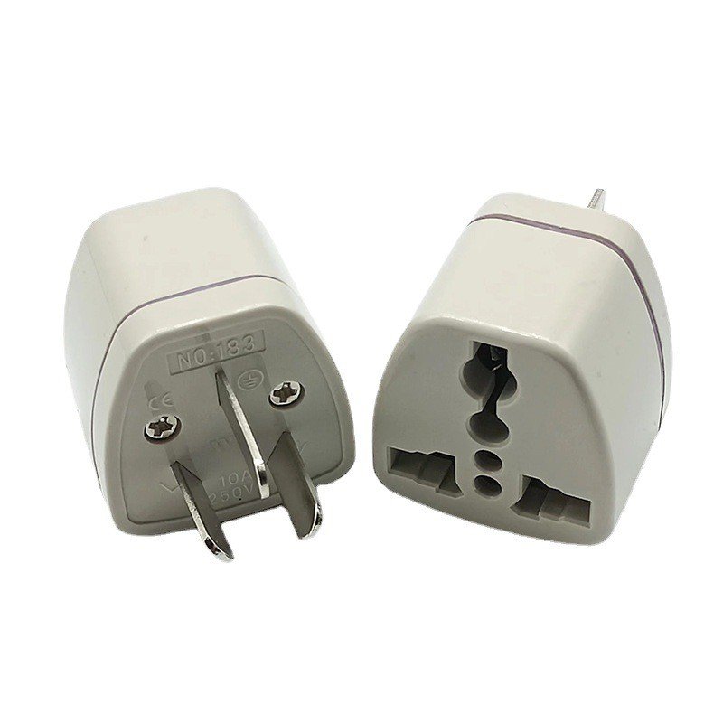 Universal portable 3 flat pin conversion plug socket travel adapter 10A 250V