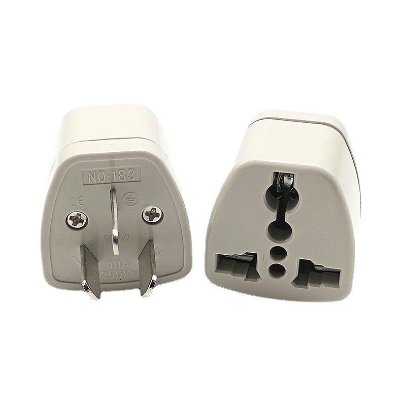 Universal portable 3 flat pin conversion plug socket travel adapter 10A 250V