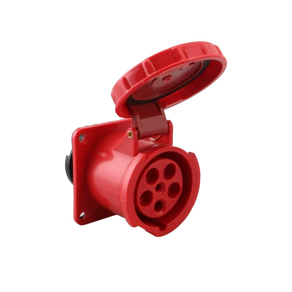 Industrial Interconnection Devices IP67 Rated Hidden Socket Connector 125A 220V Rated Voltage 63A Current 3P+N+E Plug