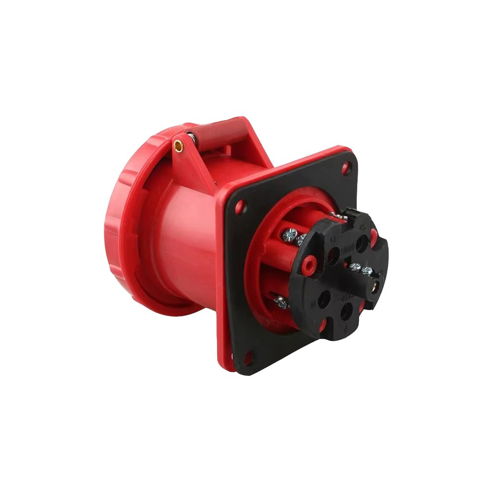 Industrial Interconnection Devices IP67 Rated Hidden Socket Connector 125A 220V Rated Voltage 63A Current 3P+N+E Plug