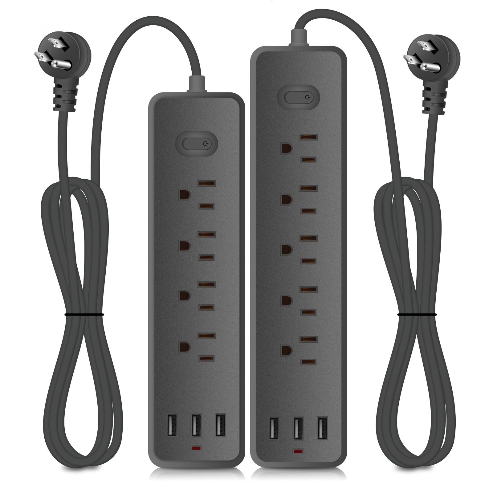 US Lightning Protection Plug Surge Protection 3USB patch panel US Canadian household socket