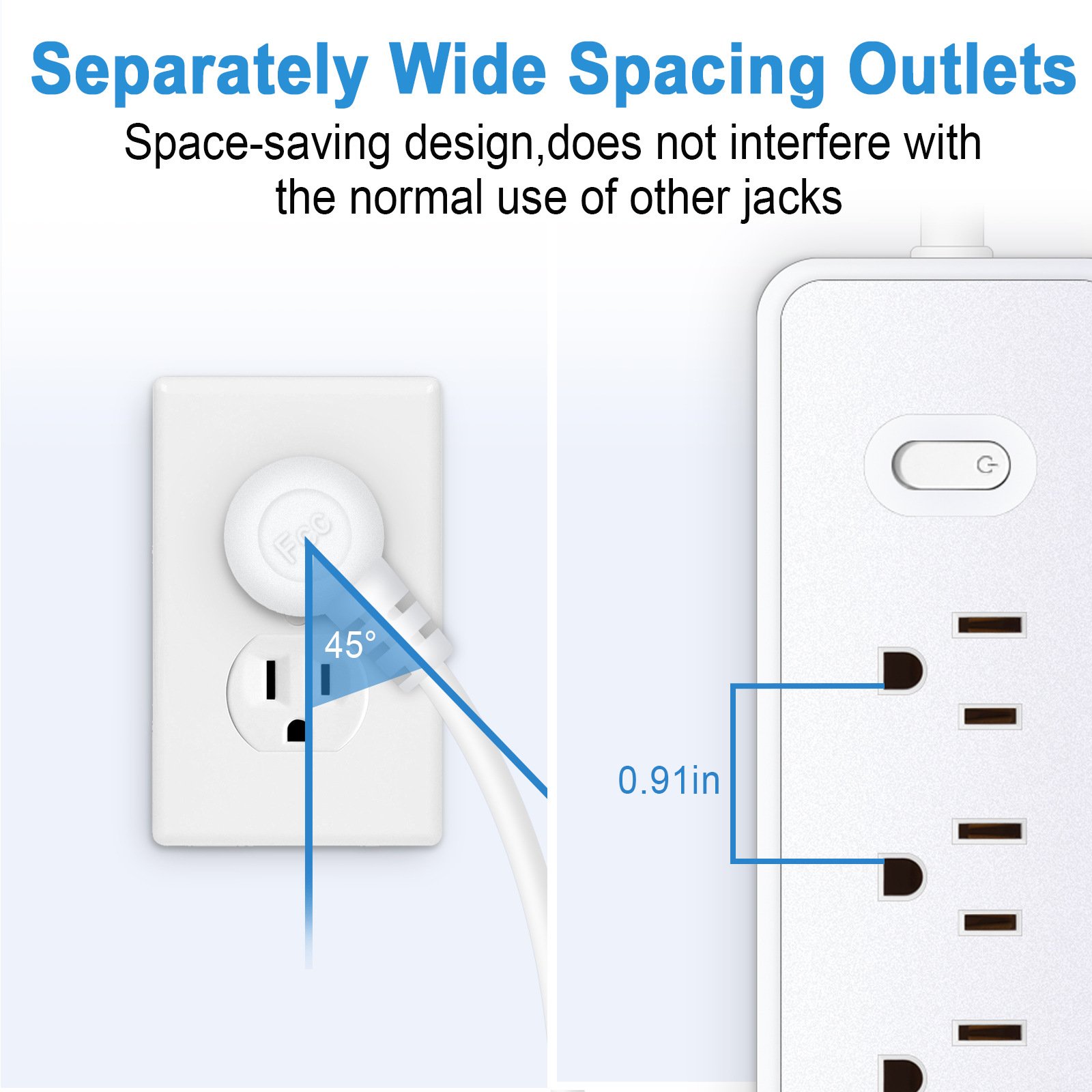 US Lightning Protection Plug Surge Protection 3USB patch panel US Canadian household socket