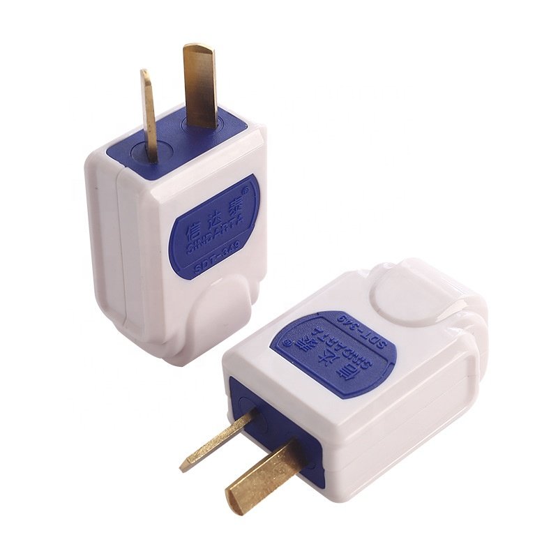 1.6cm thick copper plug new ABS material high power plug national standard explosion-proof two pins plug