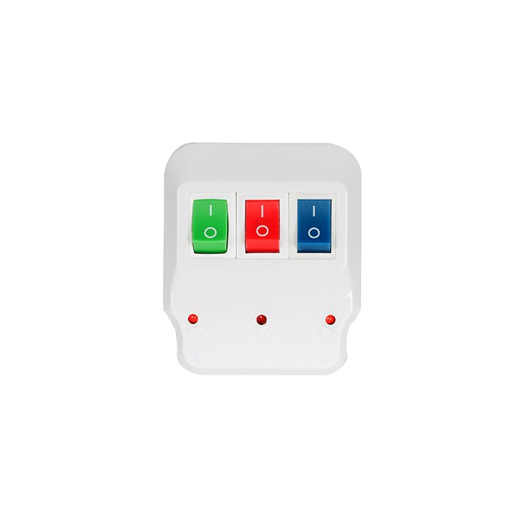 Multi Plug 13A 3 Way individual switch multi uk plug acadapter plugadapter two years warranty Customised colours