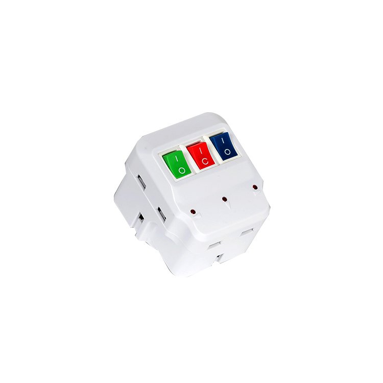 Multi Plug 13A 3 Way individual switch multi uk plug acadapter plugadapter two years warranty Customised colours