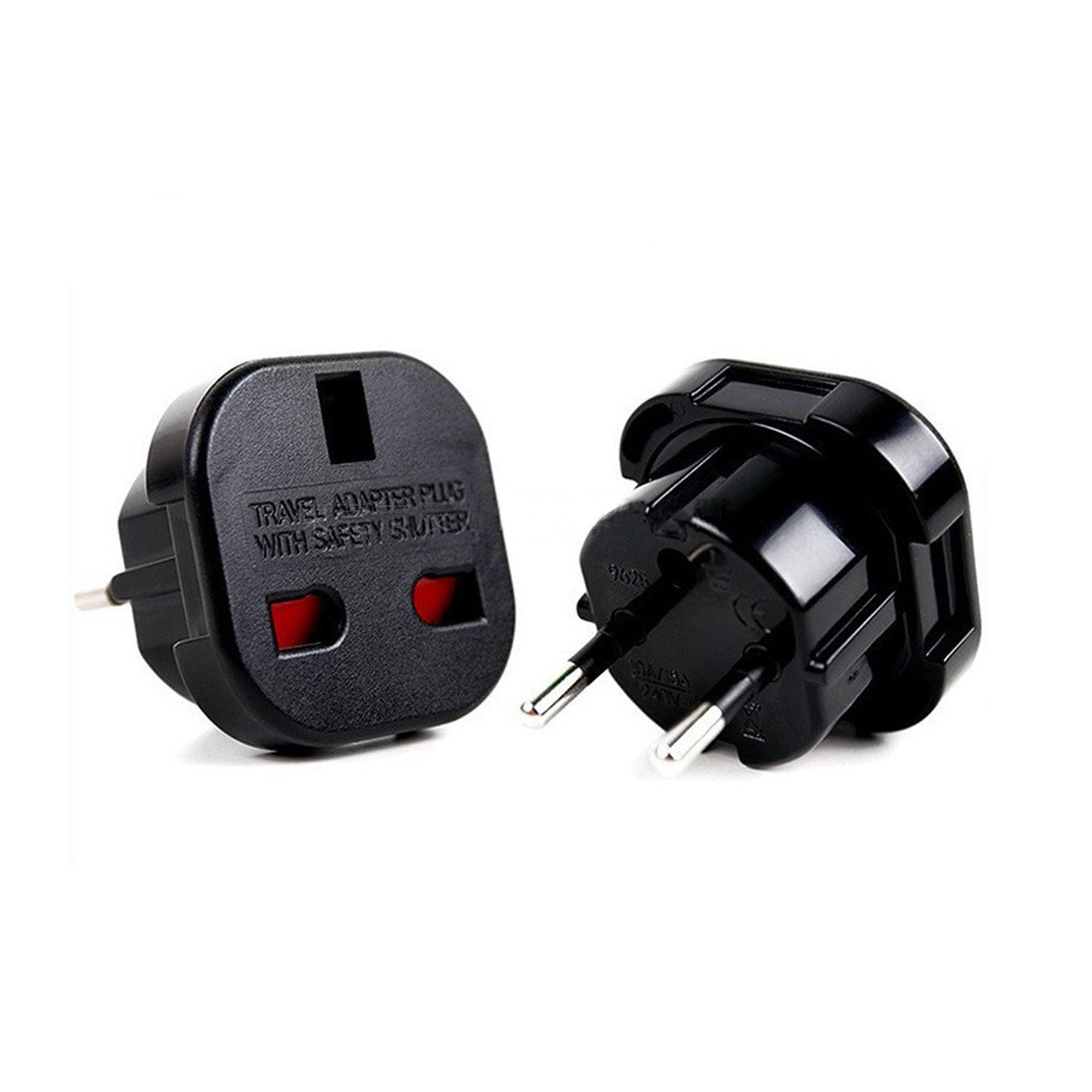 UK to EU standard Travel Plug Adapter Power Converter UK to European Standard Travel Adapter 3 pin to 2 pin Plug Outlet Adaptor