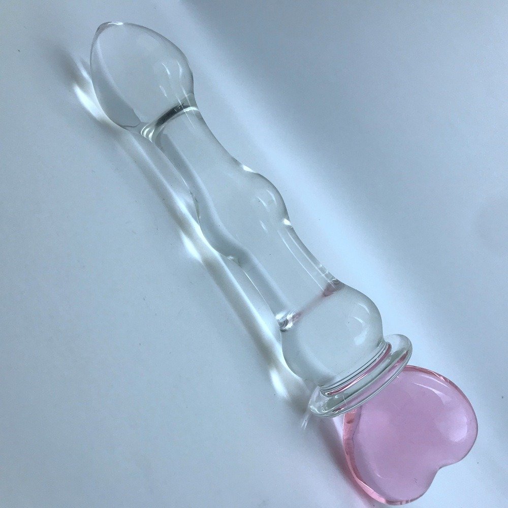 LVCONG Hot Selling Adult Sex Toys Crystal Couples Vaginal Stimulation Anal Butt Plug g-spot wizard giant glass dildo