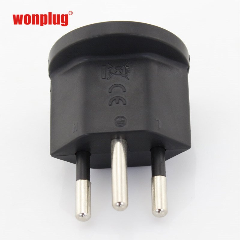 High quality Germany to swiss fixed plug adapter Swiss to eu adapter plug adaptor permanent fix adapter plug