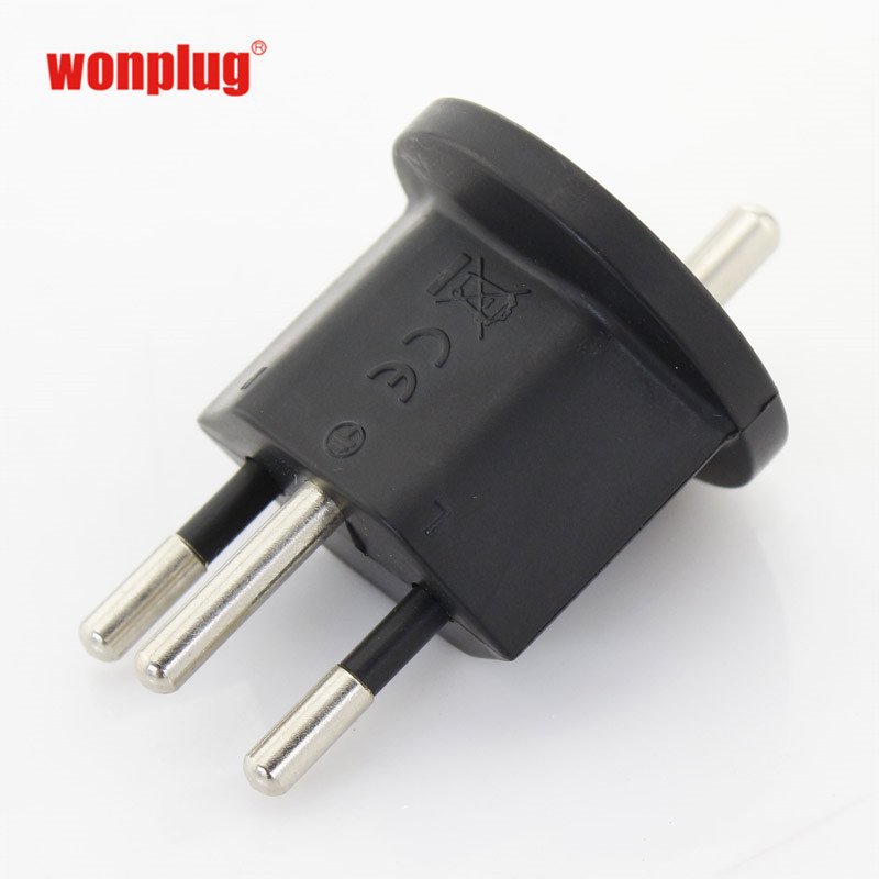 High quality Germany to swiss fixed plug adapter Swiss to eu adapter plug adaptor permanent fix adapter plug