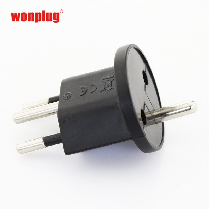 High quality Germany to swiss fixed plug adapter Swiss to eu adapter plug adaptor permanent fix adapter plug