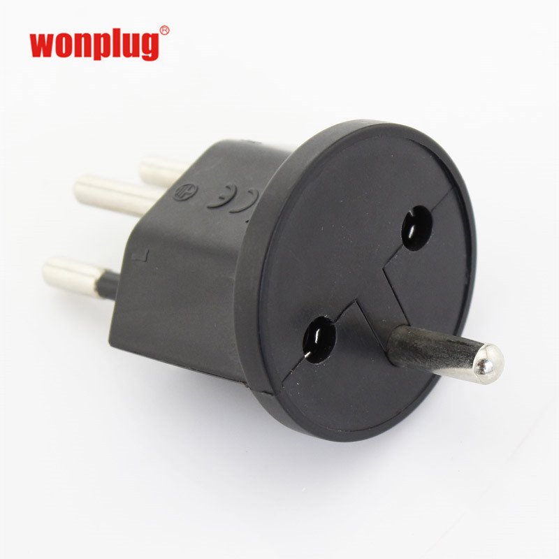 High quality Germany to swiss fixed plug adapter Swiss to eu adapter plug adaptor permanent fix adapter plug