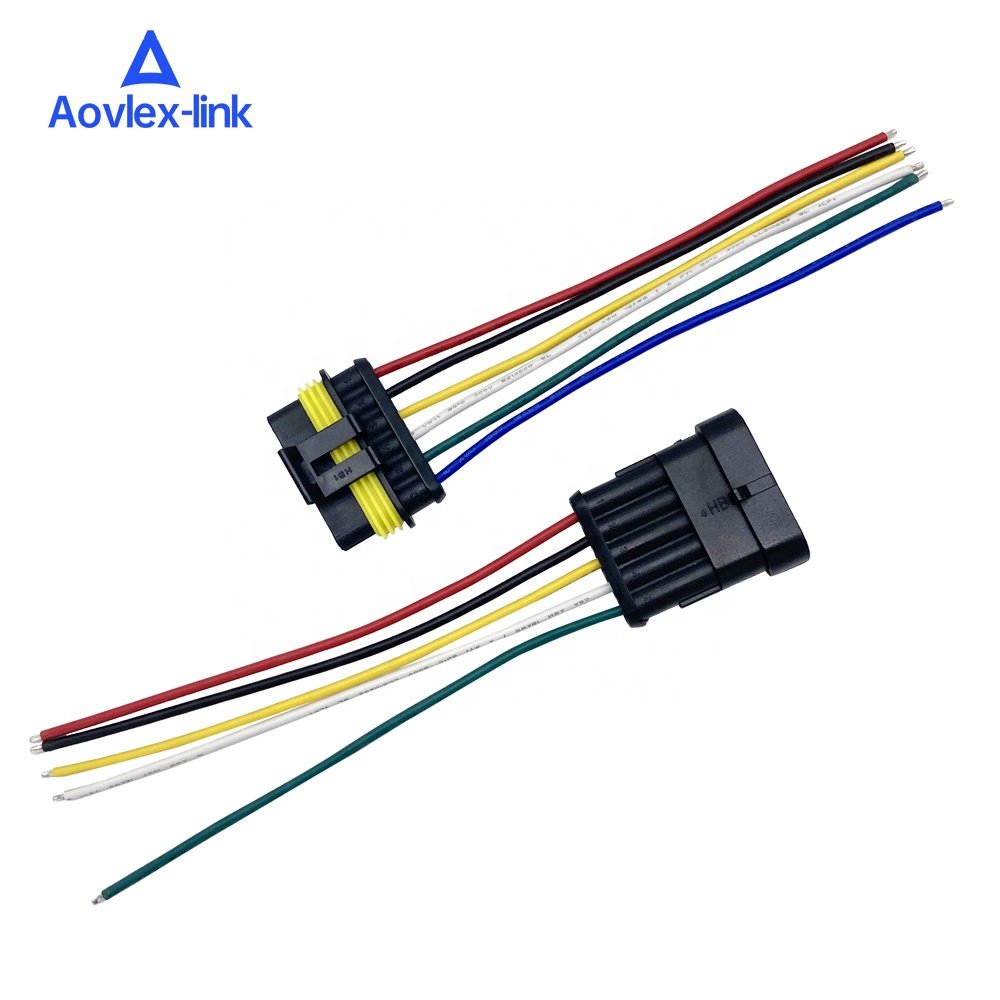 16AWG Car Wire Harness Male & Female Waterproof Electrical Connector Plug Socket Kit With Wire 1.5mm Series Terminal Connector