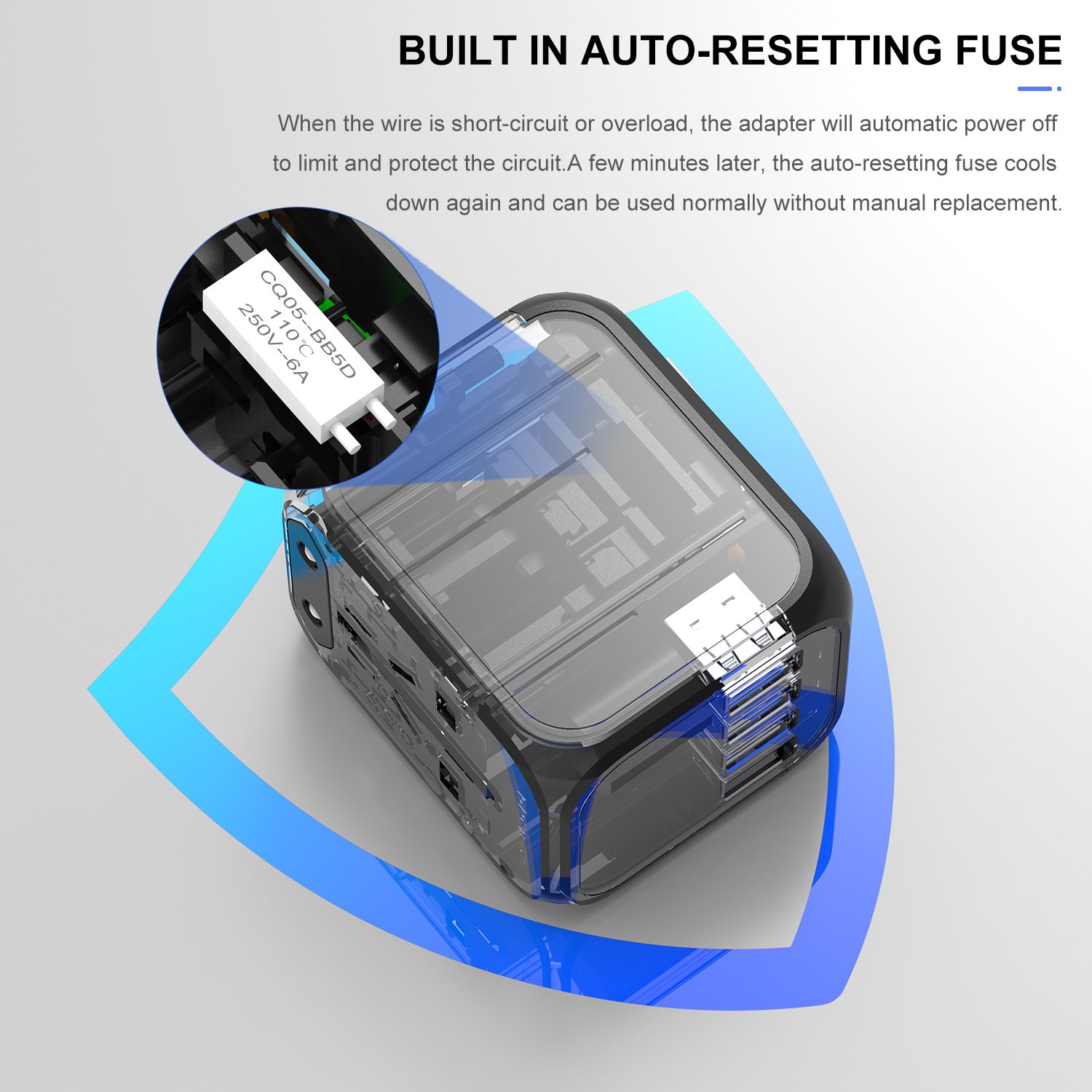 Universal Travel Adapter Universal Travel Adapter With Usb And Type-c Smart Usb Charger Electrical Plug Socket