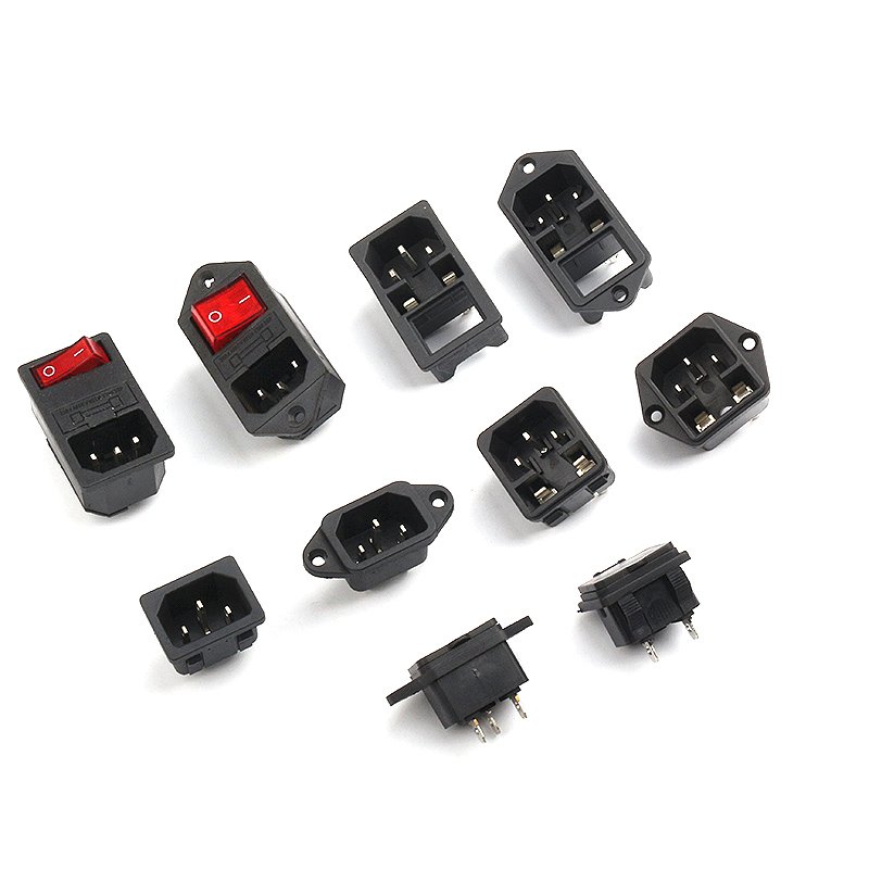 Economic Plugs And Socket Ac Power Socket With Fuse