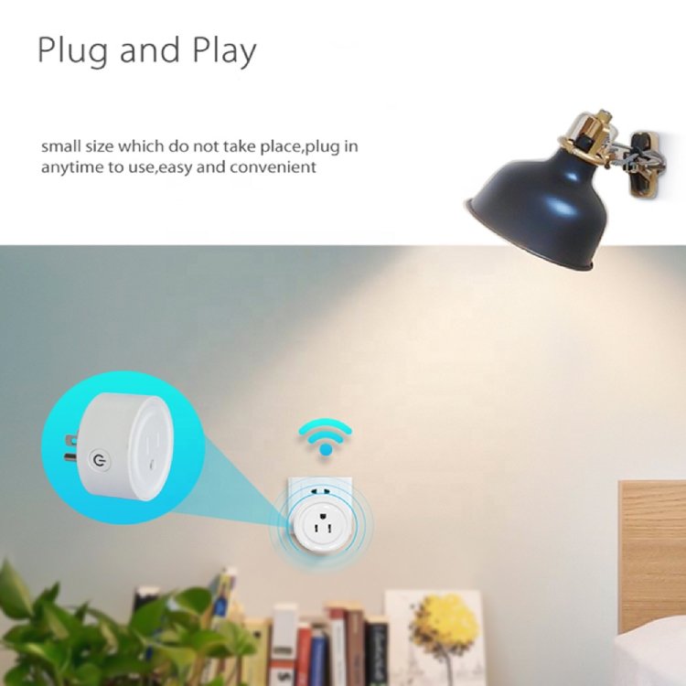 BSC-004 US EU Tuya Mini Outlet Socket App Smart Plug Wifi Socket with Alexa
