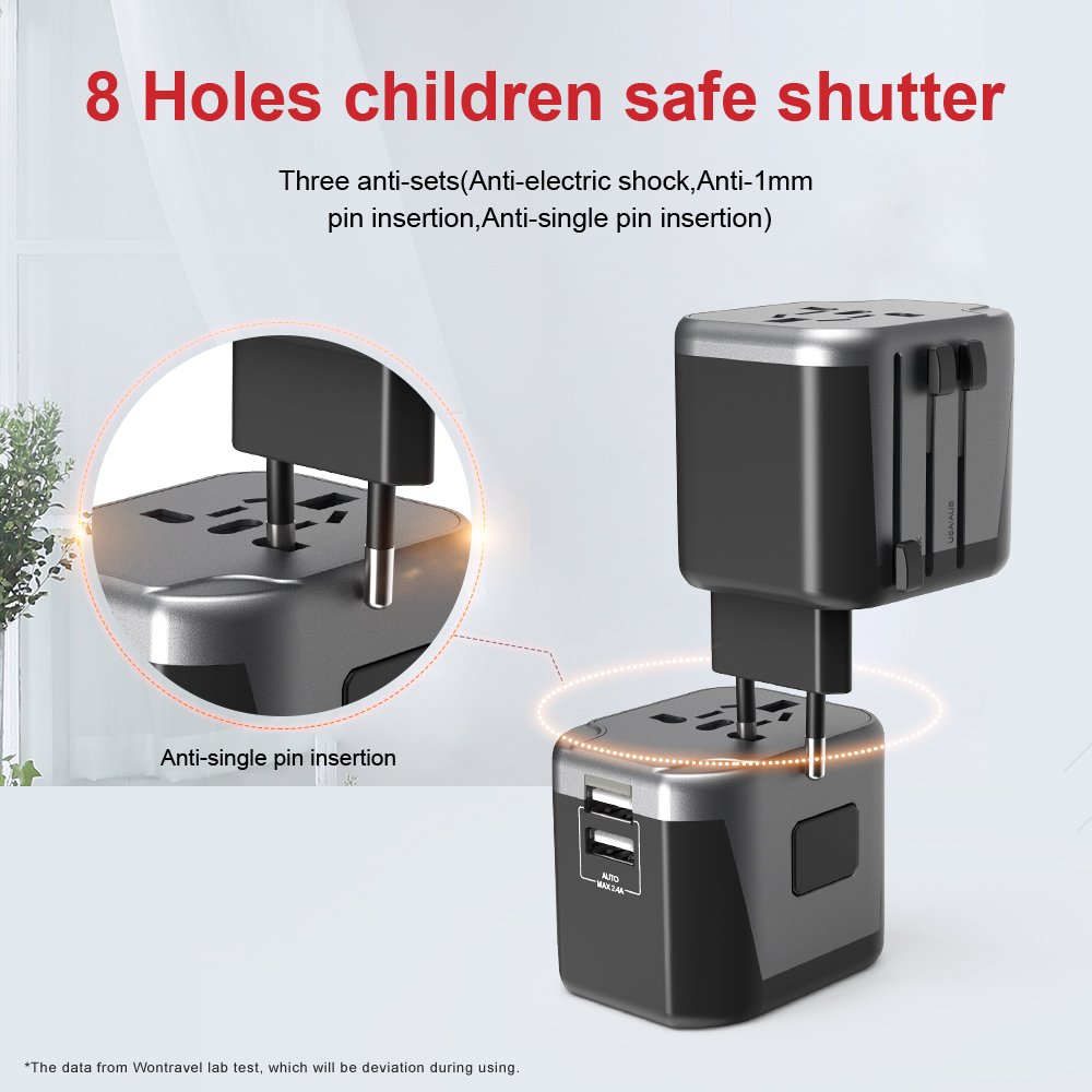 Newest Christmas Universal Adaptor AC Power European Plug Travel Adapter For phone Laptop
