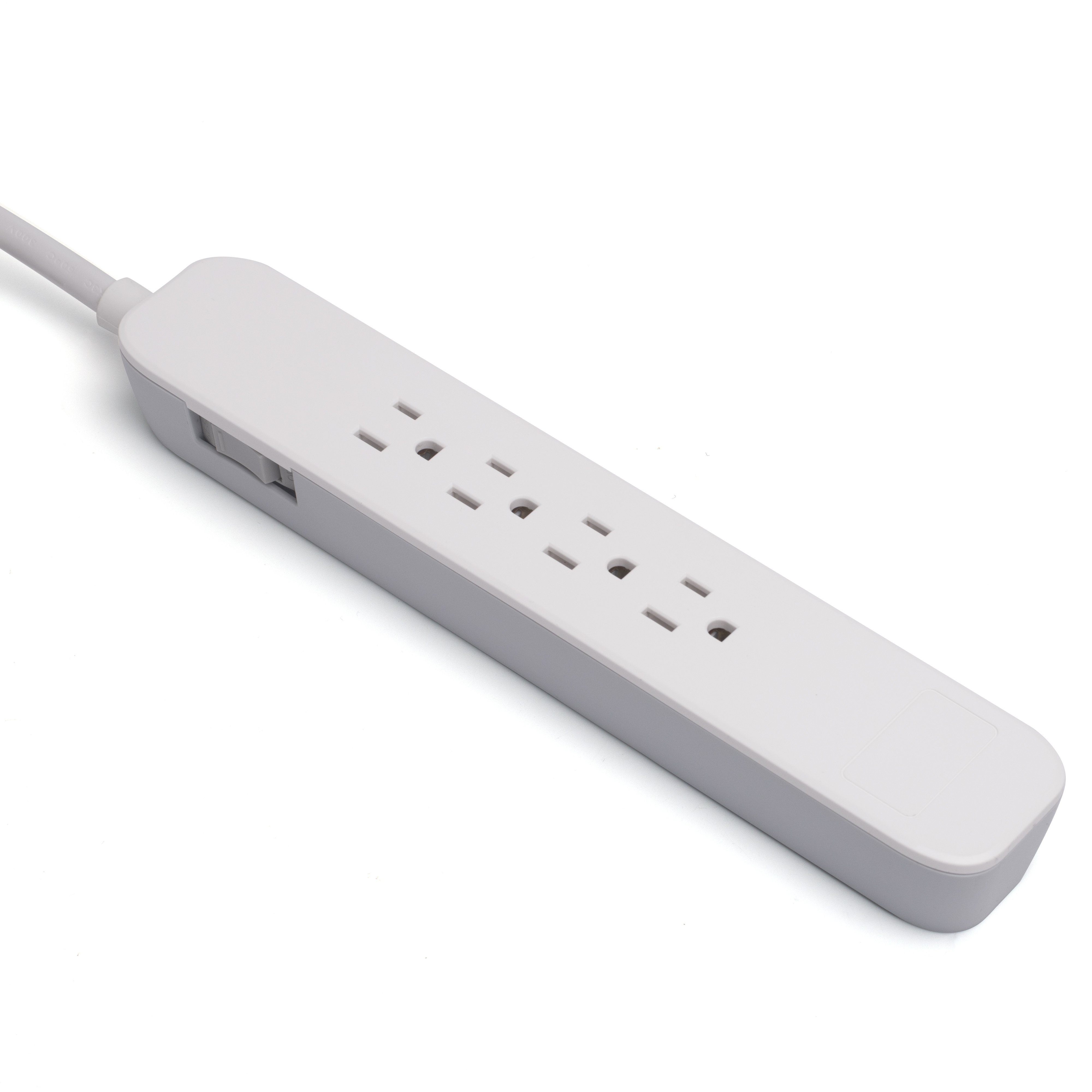 2023 New Products Extension Cable US Multi Socket Plug White Power Strip with Outlets