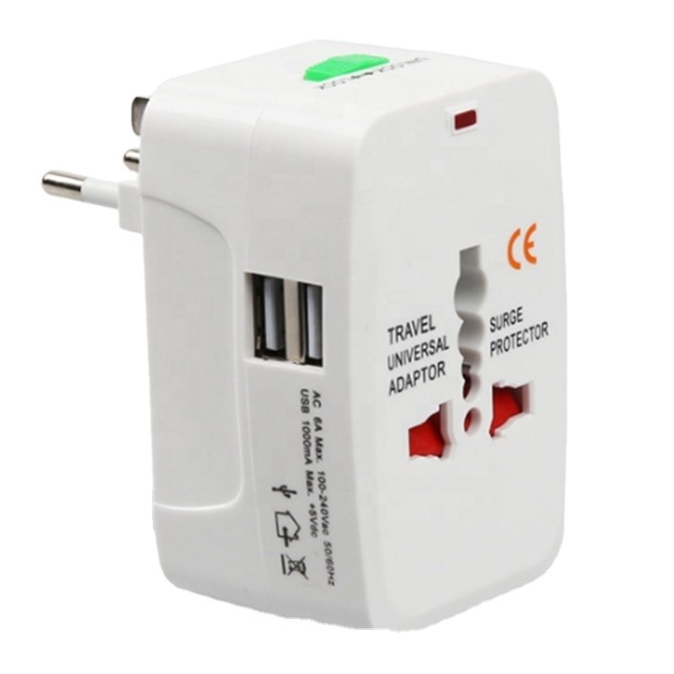 Universal Travel Charger Adapter with USB US UK EU AU Plug Socket Multiple Plug Socket