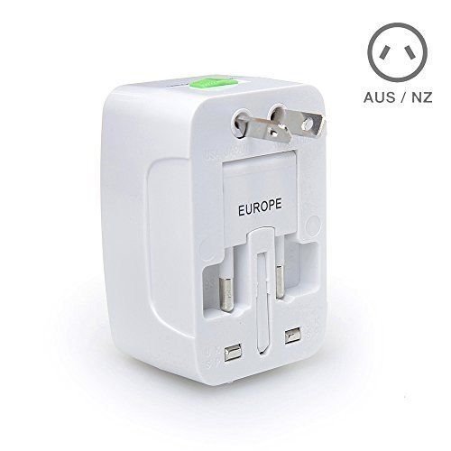 Universal Travel Charger Adapter with USB US UK EU AU Plug Socket Multiple Plug Socket