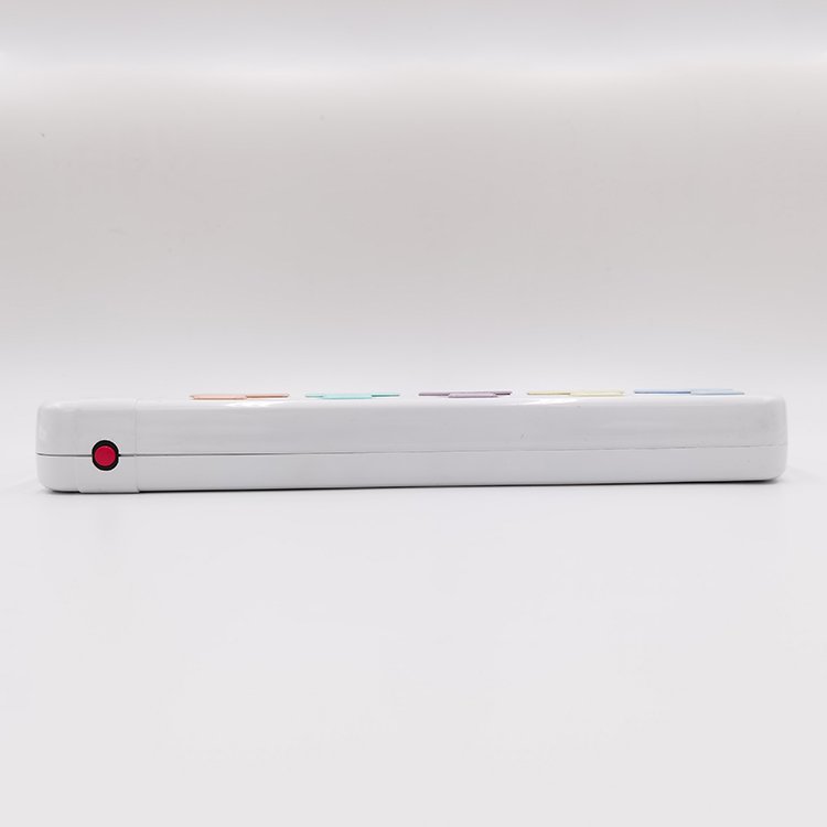 Universal power strip colorful plastic extension socket safety plug with fuse protection individual switch electric socket