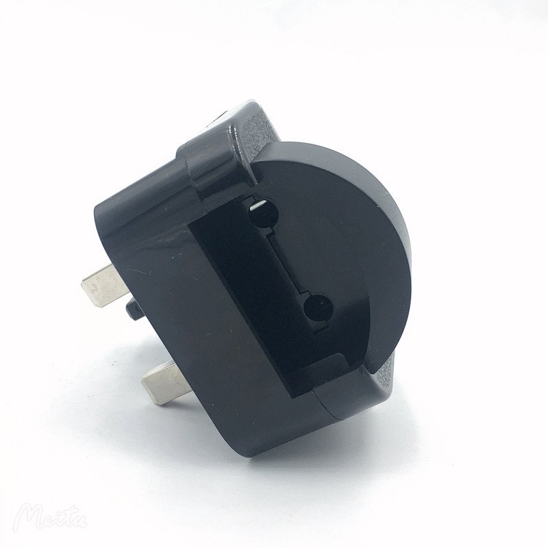 EU to UK plug adapter 13A250V built-in fuse Euro European round 2 prong 4.0mm to type-G British Malaysia travel adapter 5731