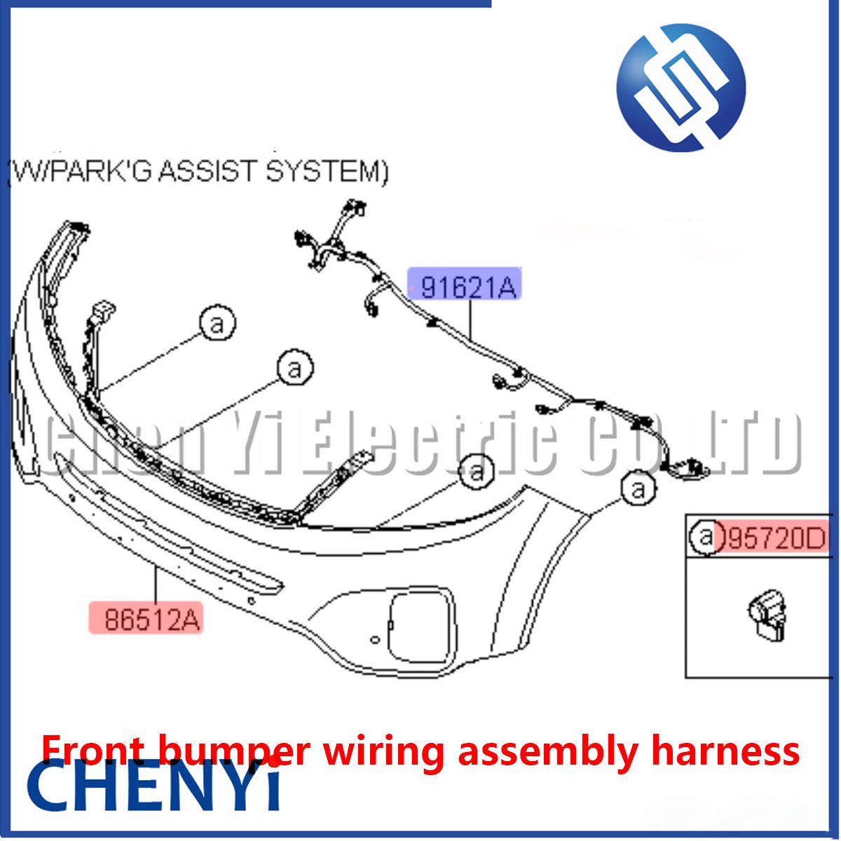 1 Pcs Front bumper Radar Sensor Parking Device Connect the harness wires plug 918402P022 91840-2P022 For Kia Sorento 2013-2015