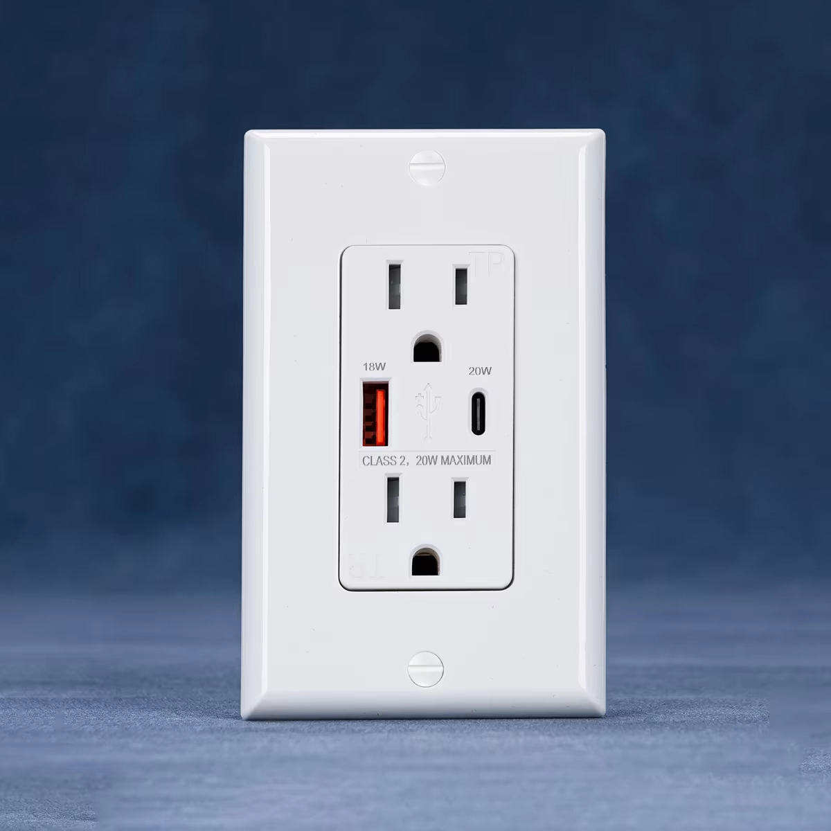 White Tempered Glass USb Port Type C US Standard Outlet Mexico America Plug 118*72 Wall Power Socket Light Switch Fast Charge