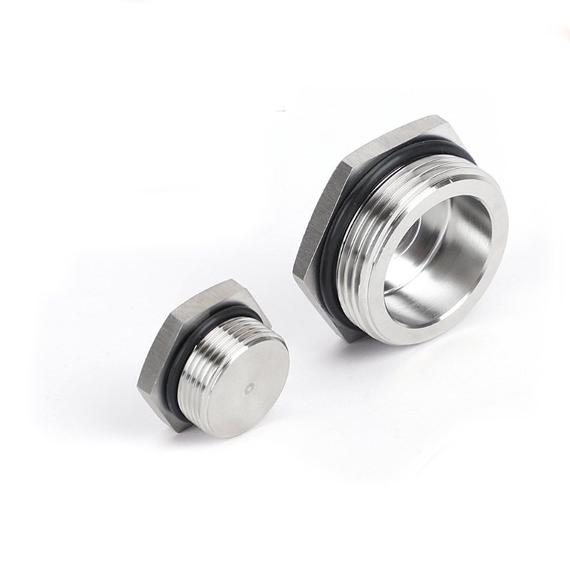 Round or Hex-Head plug Stop covering SS304 NPT Metric Waterproof metal Seal Plug
