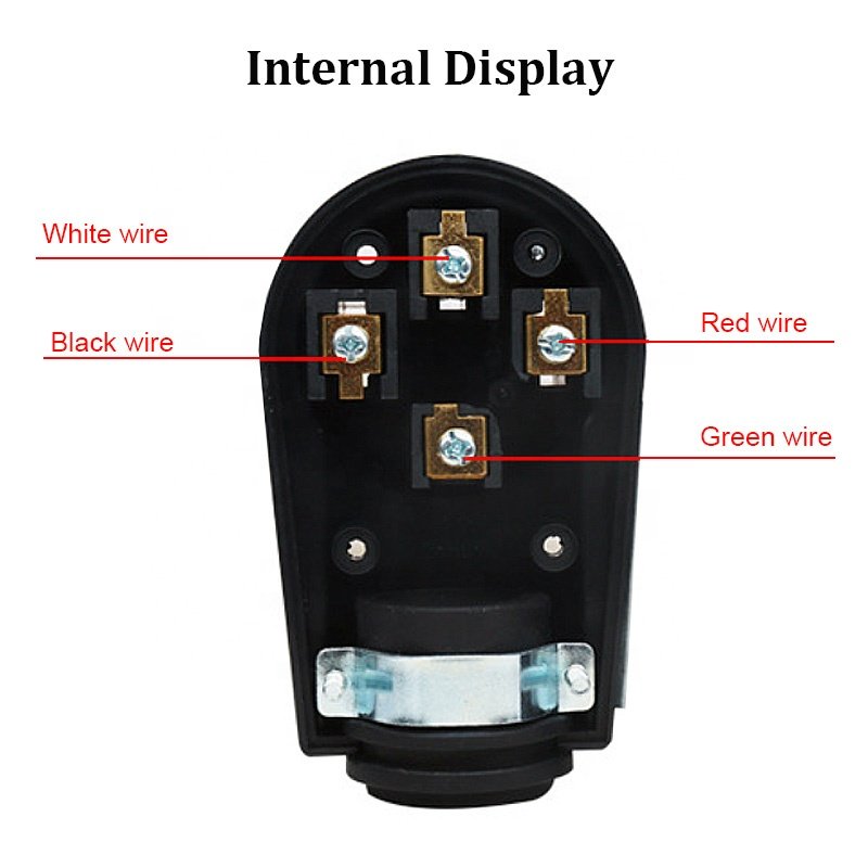 ETL Listed RV Plug NEMA 14-50R 50Amp Power Receptacle 50A Replacement Plug for Trailer