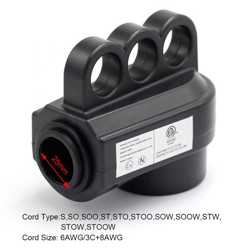 ETL Listed RV Plug NEMA 14-50R 50Amp Power Receptacle 50A Replacement Plug for Trailer