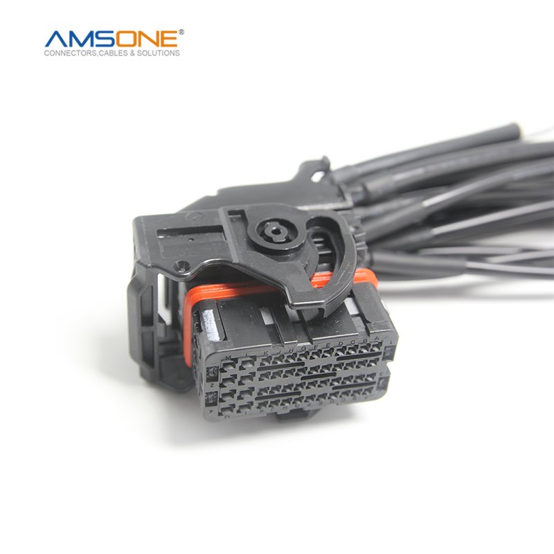 AMSONE Customized Aerospace Automotive Medicine Equipment Cable Wire Harnesses With M8 M12 Industrial Waterproof Connector Plug