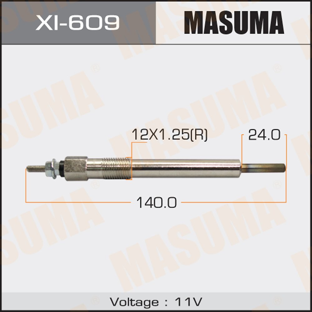 XI-609 MASUMA Auto CAR glow plug CY1A 4A92 8-94175158-0 8-94175-158-0 8-94175-158-1 8-94133-759-2 for ISUZU BIGHORN