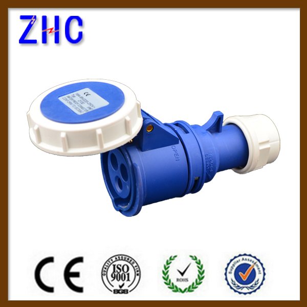 63A 380V IP67 waterproof 5 pin power industrial portable socket outlet