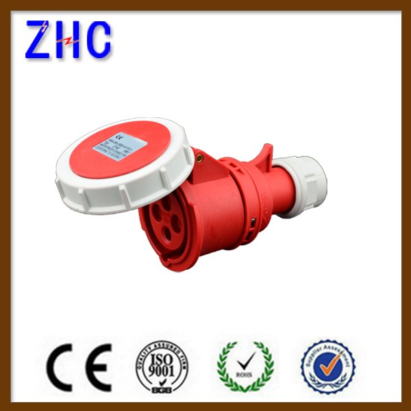 63A 380V IP67 waterproof 5 pin power industrial portable socket outlet