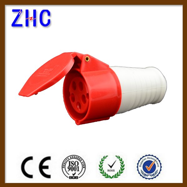 63A 380V IP67 waterproof 5 pin power industrial portable socket outlet