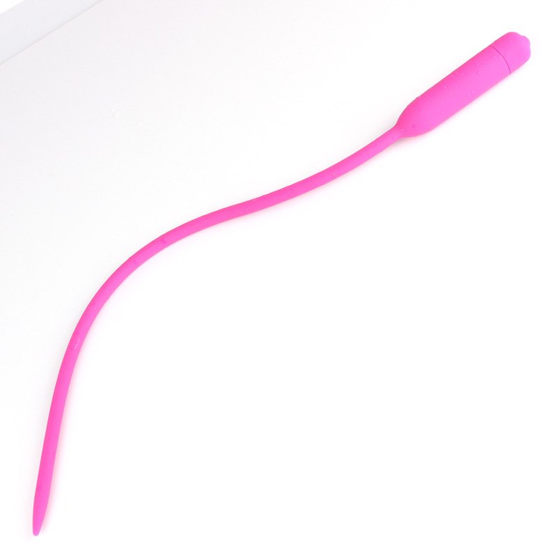 Single speed vibrating Erotic Silicone Urethral Vibrator Penis Plug Dilators Catheters Male prostate massager