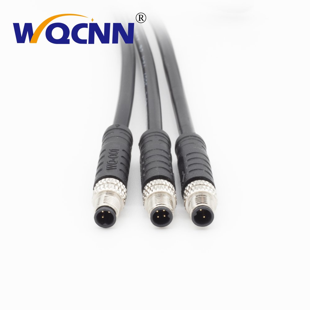 Custom M5 Quick-plug Waterproof Cable 2 3 4 Pin Male/female plug Quick Waterproof Electrical Connector