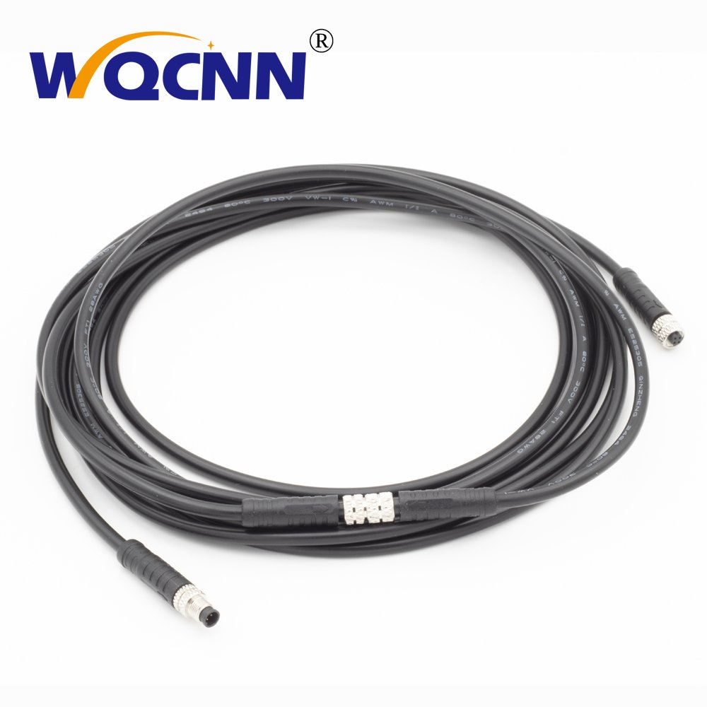 Custom M5 Quick-plug Waterproof Cable 2 3 4 Pin Male/female plug Quick Waterproof Electrical Connector