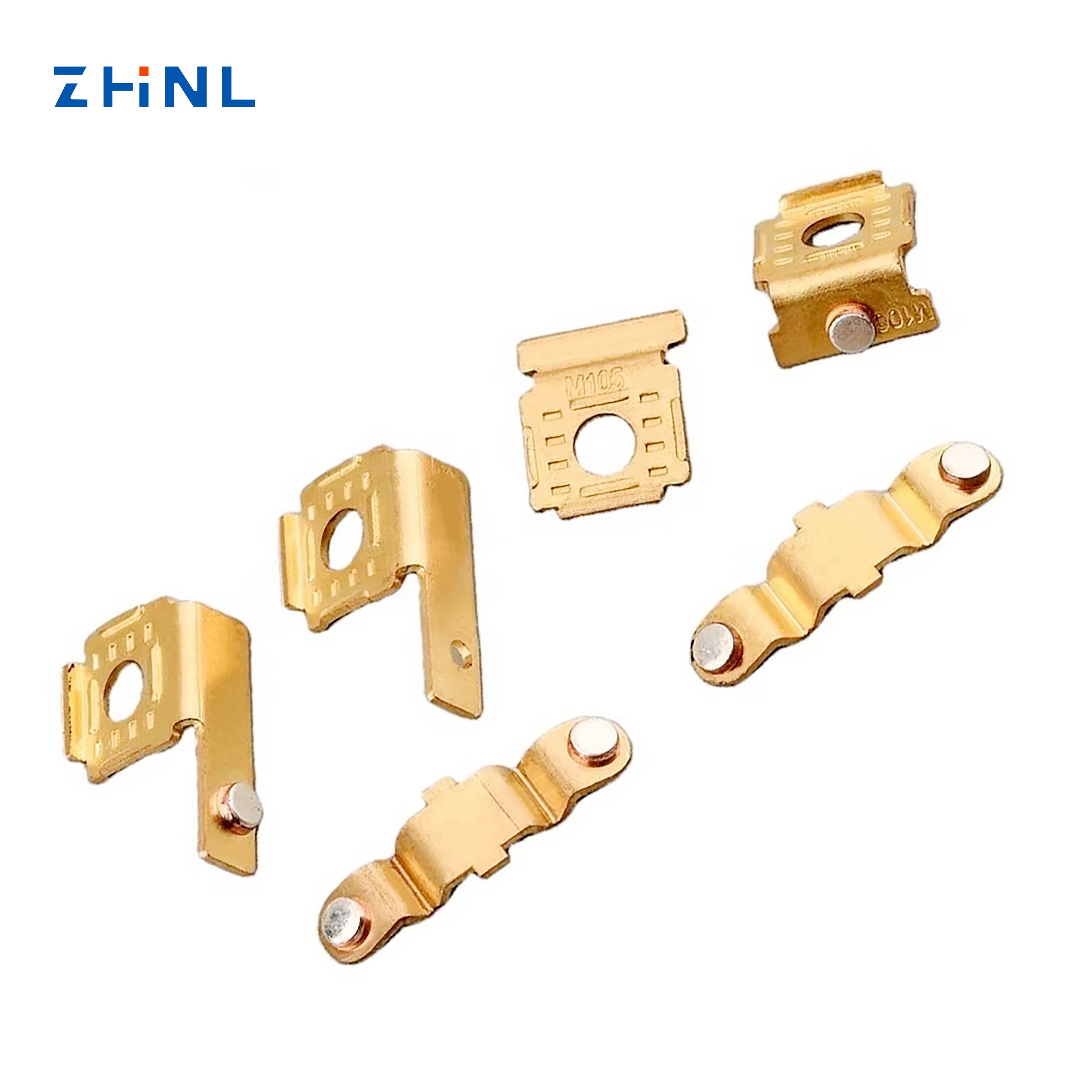 OEM Stamping Metal Top Precision Switch Hardware Parts Euro Power Strip Socket Plug Pin Electrical Contacts Contact Materials