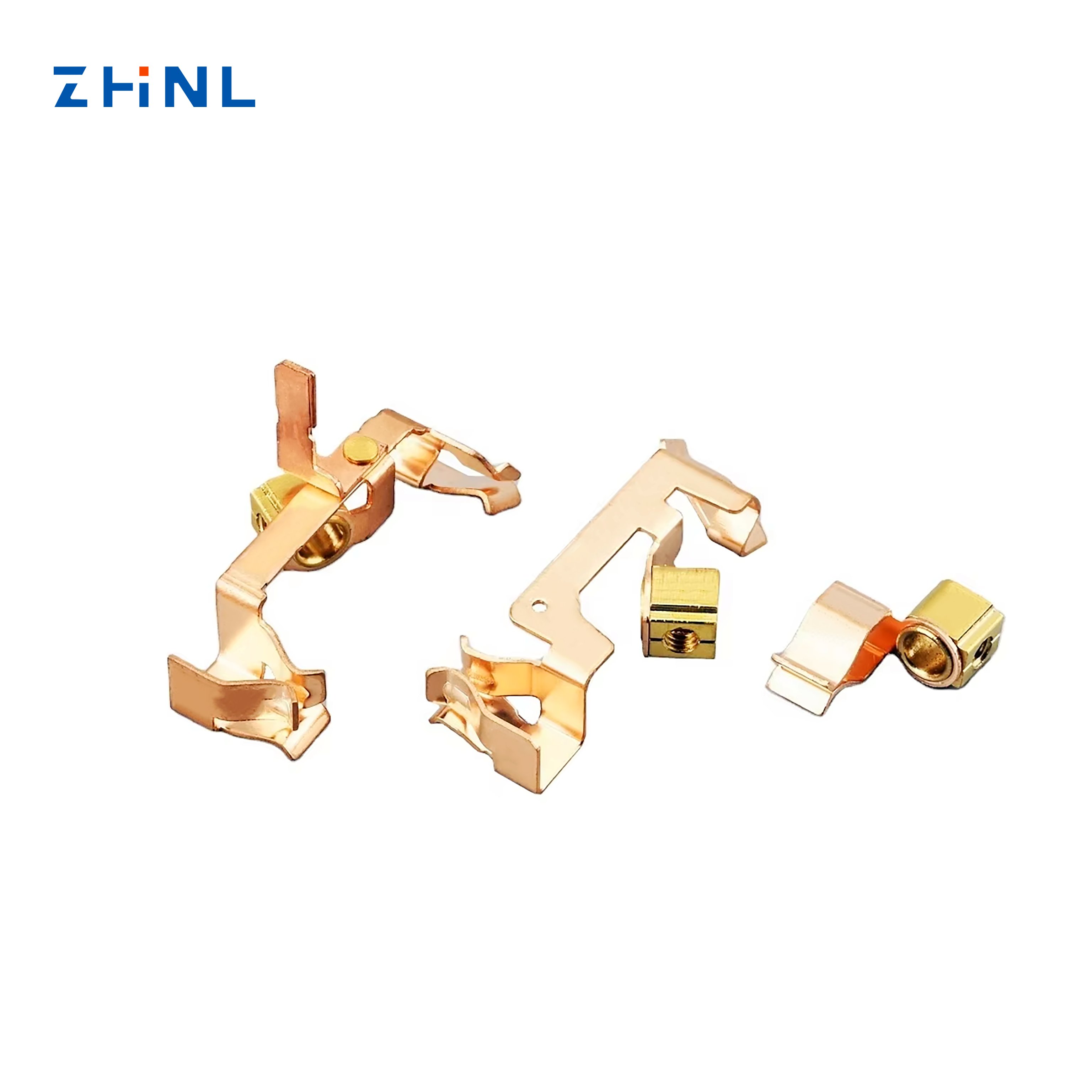 OEM Stamping Metal Top Precision Switch Hardware Parts Euro Power Strip Socket Plug Pin Electrical Contacts Contact Materials