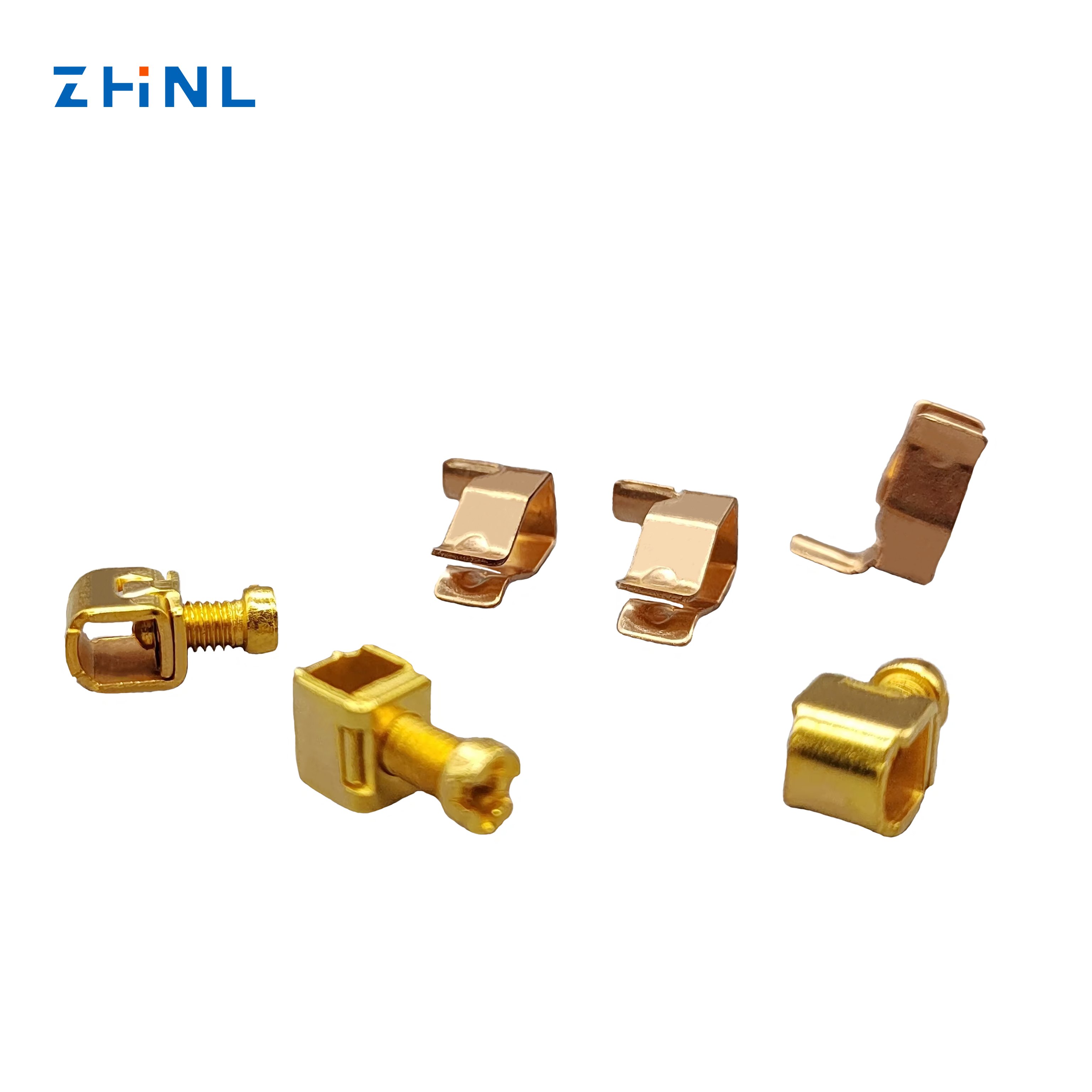OEM Stamping Metal Top Precision Switch Hardware Parts Euro Power Strip Socket Plug Pin Electrical Contacts Contact Materials