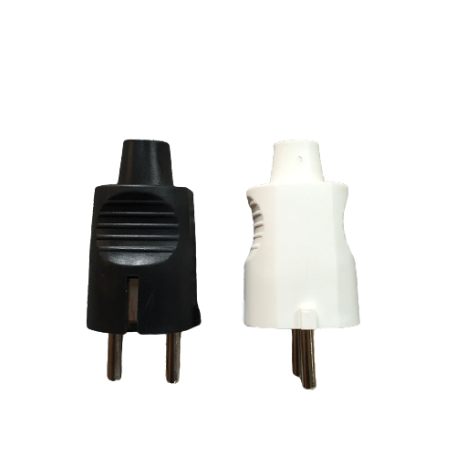 EU Spark Plugs Plastic Pipe End Thread Tube Two 16A Mobile Charger Inserts Power 220V Europe Male 2 Pin Plug