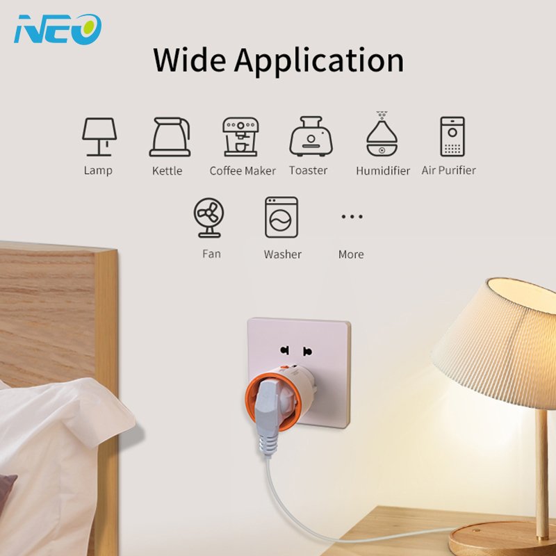Smart home power socket 16A Zigbee smart plug for EU