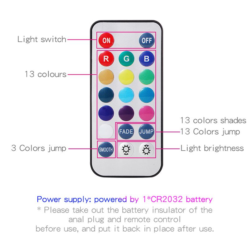 Multicolour Led Anal Plug Metal Plug With Light Sex Toy For Couple Luminous Cork Prostate Massage Buttplug Tail Erotic Toys