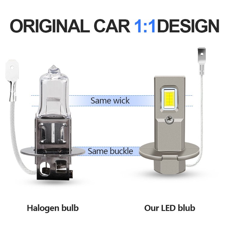 Wholesale Hot Sale Plug And Play Fast Heat Dissipation 40watts H3 Led Csp 3570 Canbus High Power Led Headlight Fog lights