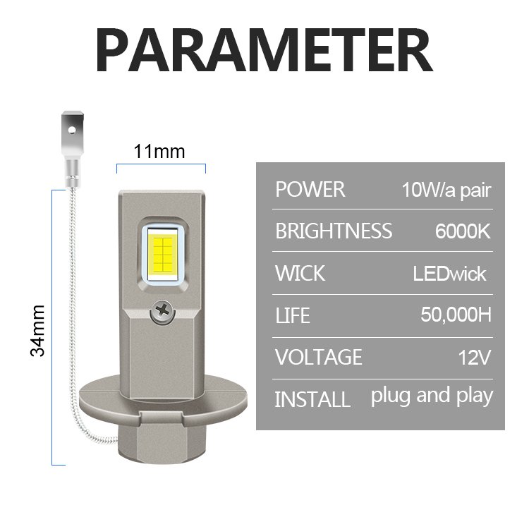 Wholesale Hot Sale Plug And Play Fast Heat Dissipation 40watts H3 Led Csp 3570 Canbus High Power Led Headlight Fog lights